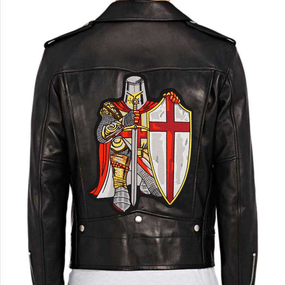 Knights Templar Patch - HANDMADE Crusader Embroidered - Bricks Masons