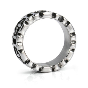 Knights Templar Ring - Band Medieval - Bricks Masons