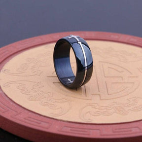 Knights Templar Ring - Cross Gold & Silver - Bricks Masons