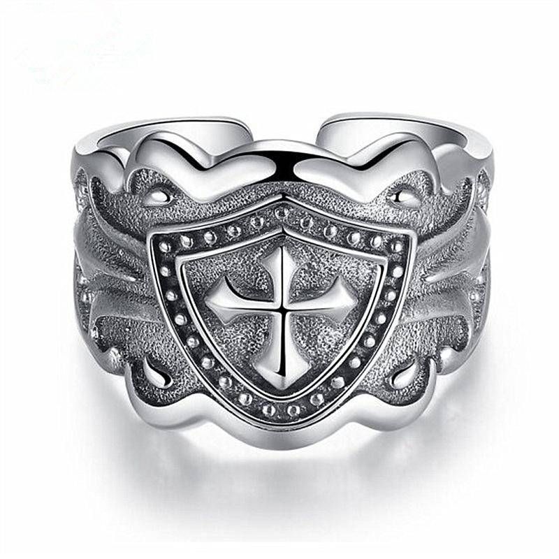Knights Templar Ring - Exquisite Vintage Adjustable - Bricks Masons