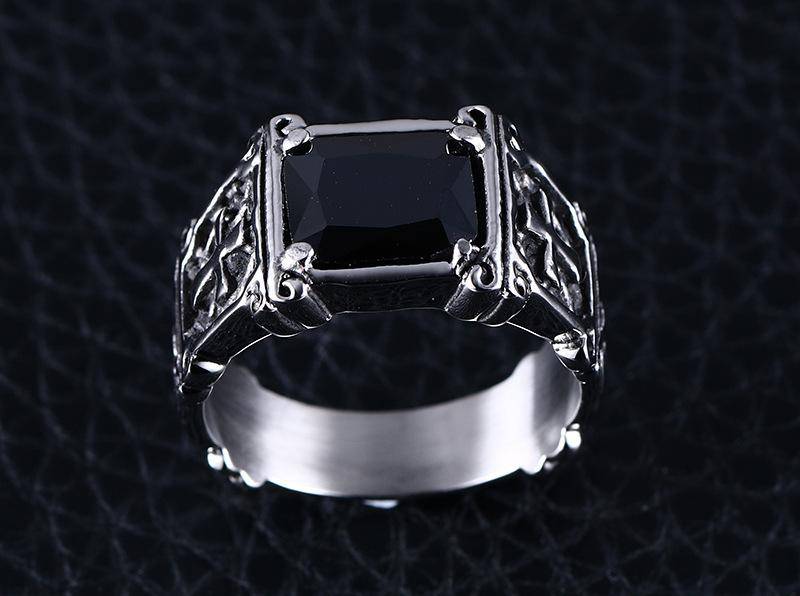 Knights Templar Commandery Ring - Red & Black - Bricks Masons