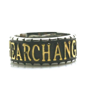 Knights Templar Ring - St. Michael The Archangel Pray For Us Golden & Silver - Bricks Masons