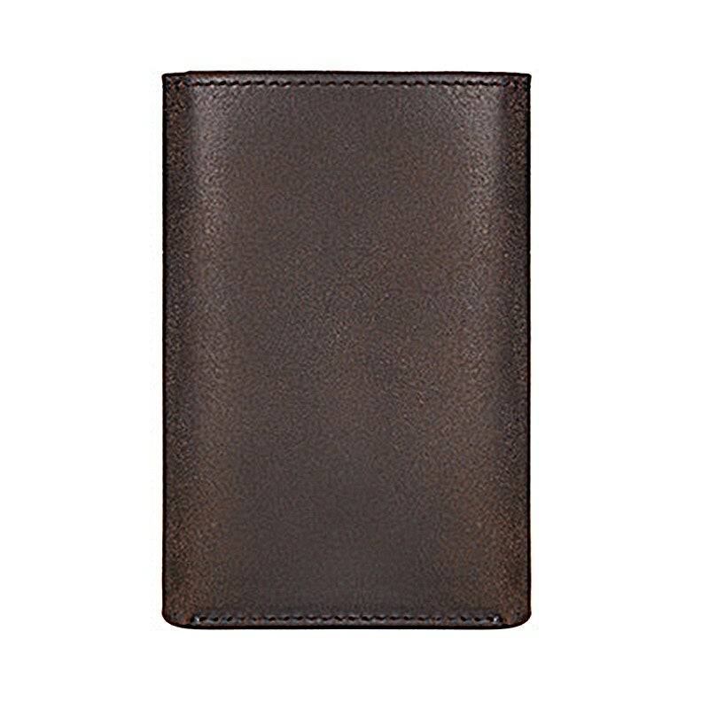 Knights Templar Wallet - Genuine Leather Crusaders & Credit Card Holder Dark Brown - Bricks Masons