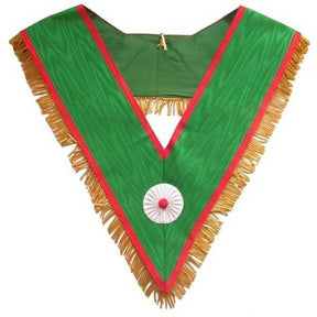 Knights of St. Andrew Scottish Rite English Regulation Collar - Green with Fringe