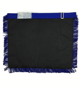 Master Mason Blue Lodge Apron - Royal Blue with Blue Fringe Tassels - Bricks Masons