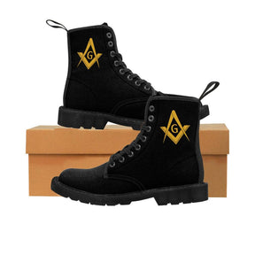 Master Mason Blue Lodge Boot - Black Canvas - Bricks Masons