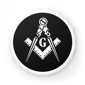 Master Mason Blue Lodge Bottle Opener - Black Square & Compass G - Bricks Masons