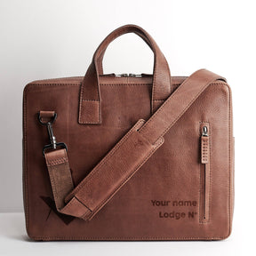 Master Mason Blue Lodge Briefcase - (Medium/Large) - Bricks Masons