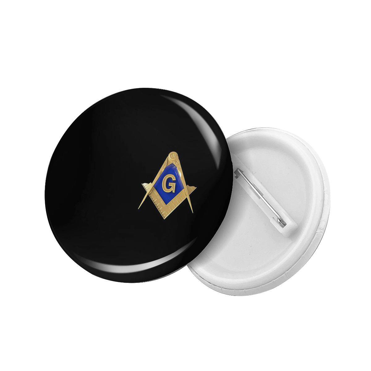 Master Mason Blue Lodge Brooch - Square & Compass G - Bricks Masons