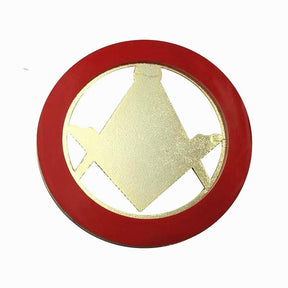 Master Mason Blue Lodge Car Emblem - Proud To Be A Freemason US Flag - Bricks Masons