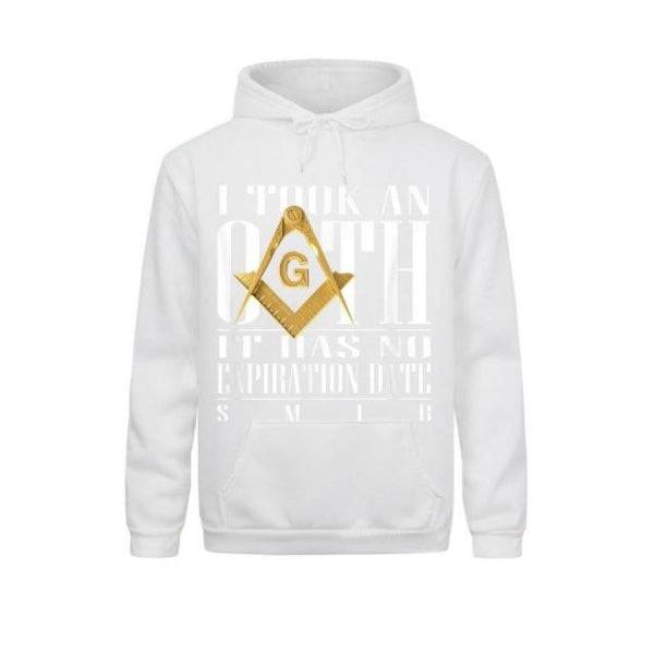 Master Mason Blue Lodge Hoodie - "I Took An Oath" Square and Compass G - Bricks Masons