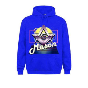 Master Mason Blue Lodge Hoodie - Square & Compass G (Multiple Colors) - Bricks Masons