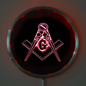 Master Mason Blue Lodge LED Sign - MultiColor - Bricks Masons