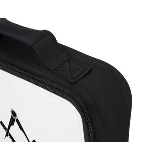 Master Mason Blue Lodge Lunch Bag - Square & Compass in Black - Bricks Masons