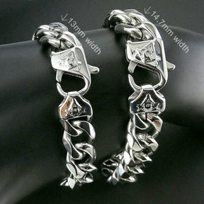 Master Mason Blue Lodge Necklace - Square and Compass G Silver 316L Stainless Steel - Bricks Masons