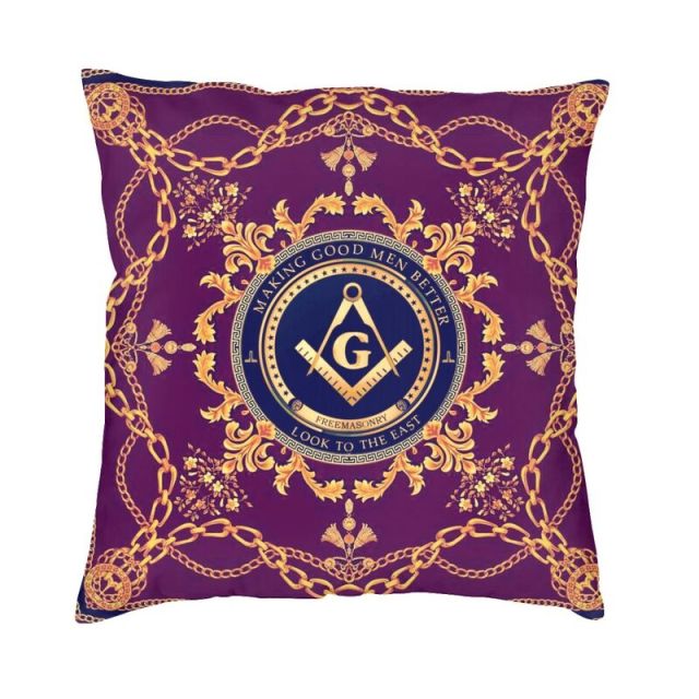 Master Mason Blue Lodge Pillowcase - (Various Colors) - Bricks Masons