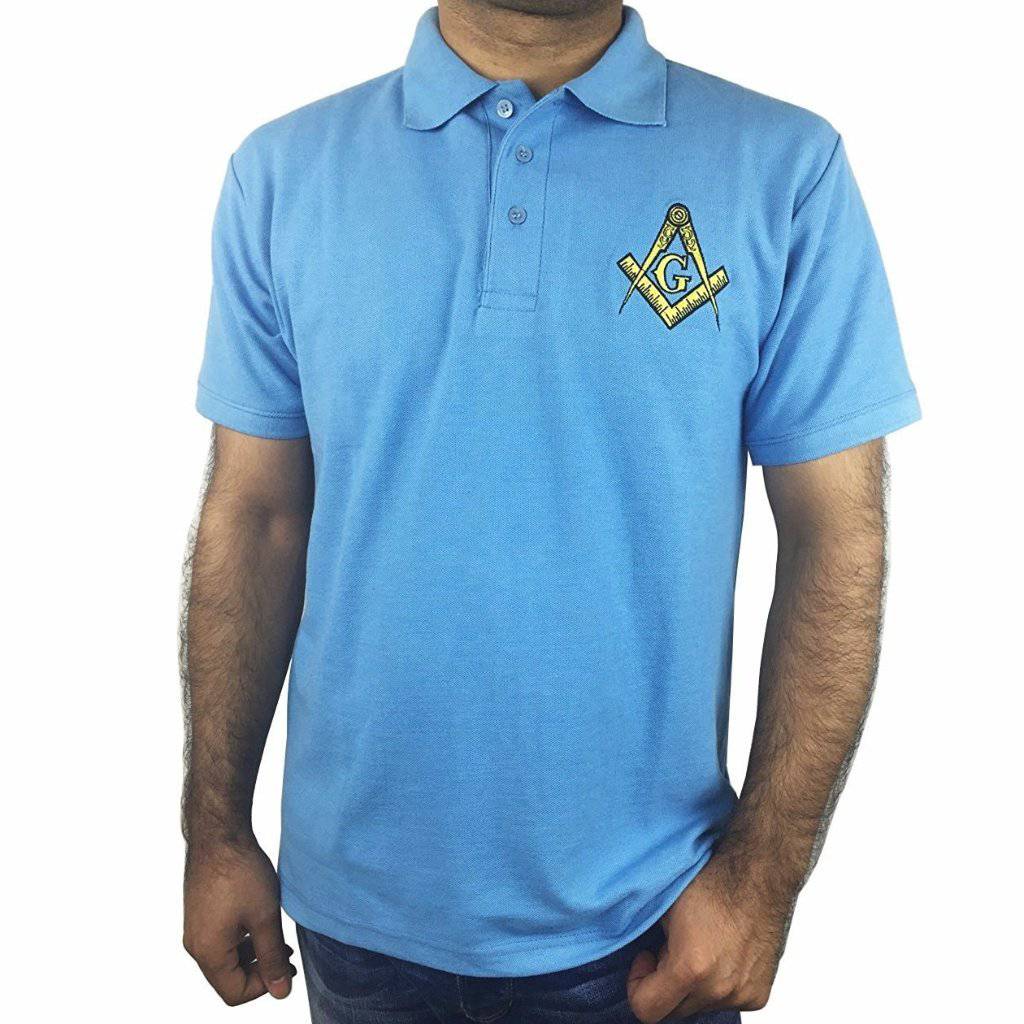 Master Mason Blue Lodge Polo Shirt - Various Colors - Bricks Masons