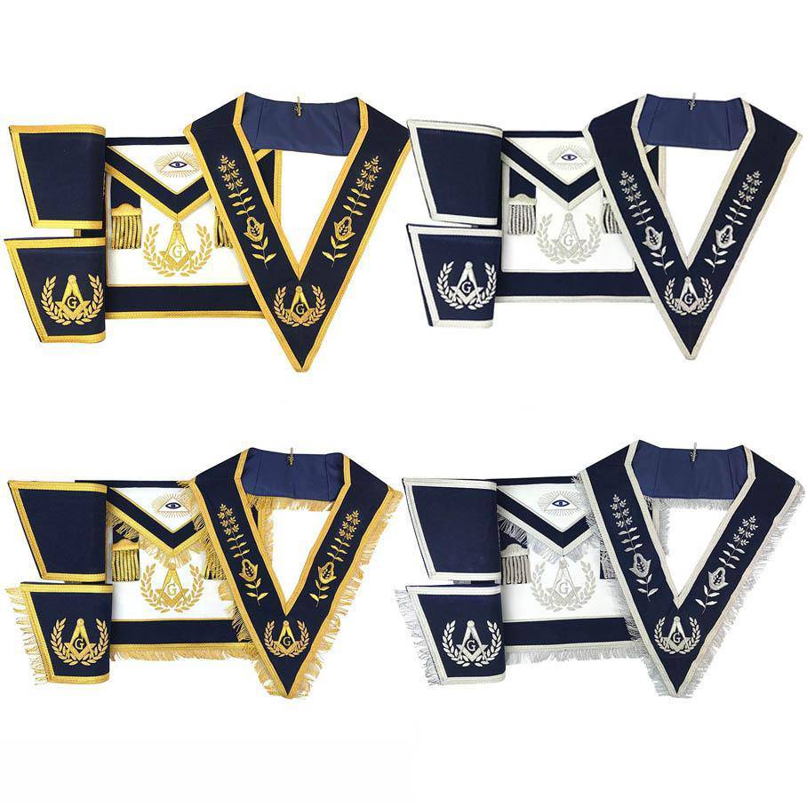 Master Mason Blue Lodge Regalia Set - Navy - Bricks Masons