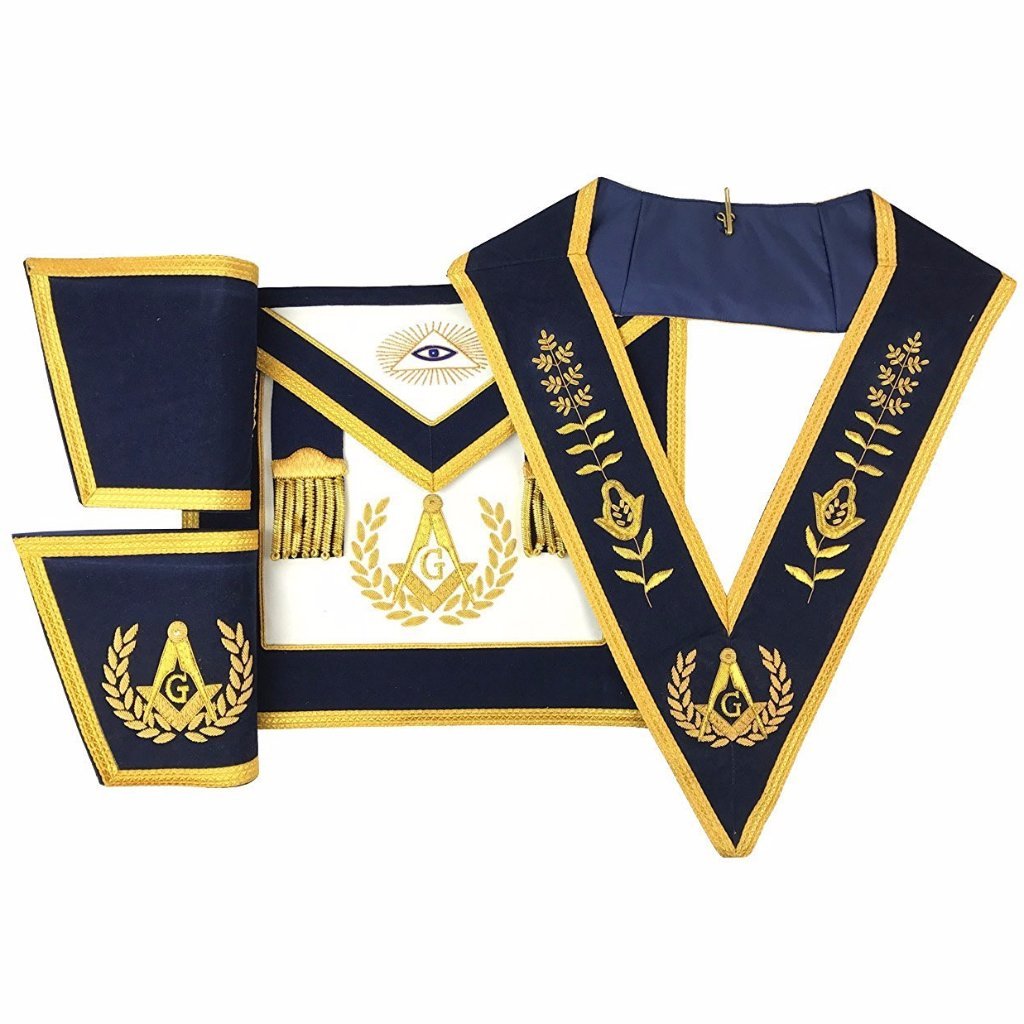 Master Mason Blue Lodge Regalia Set - Navy - Bricks Masons
