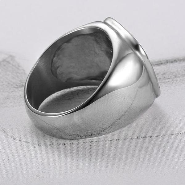 Master Mason Blue Lodge Ring - Classic Compass & Square - Bricks Masons