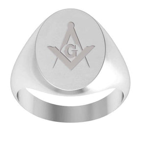 Master Mason Blue Lodge Ring - Sterling Silver - Bricks Masons