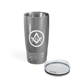 Master Mason Blue Lodge Ringneck Tumbler - 20oz Square & Compass G - Bricks Masons