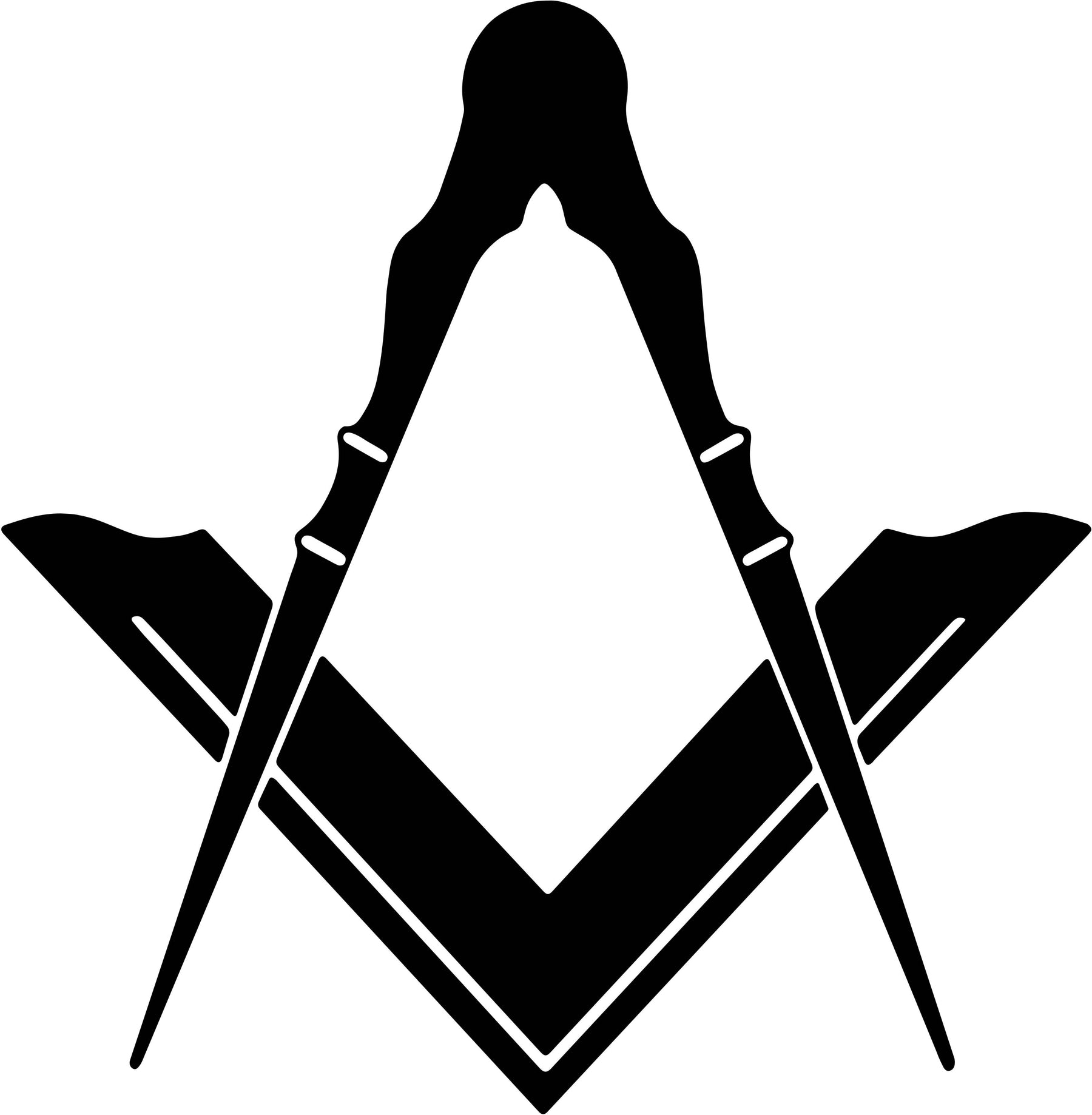 Master Mason Blue Lodge Travel Bag - Handmade Genuine Leather - Bricks Masons