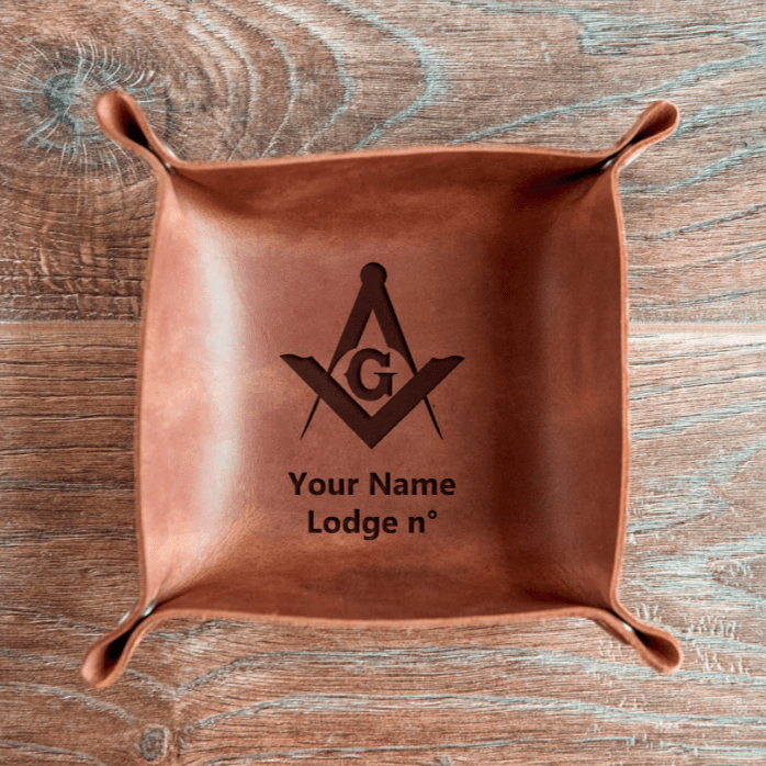 Master Mason Blue Lodge Valet Tray - Various Colors - Bricks Masons