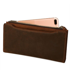 Knights Templar Commandery Wallet - Genuine Brown Leather - Bricks Masons
