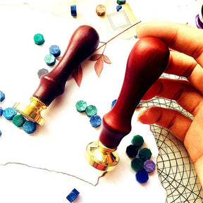 Master Mason Blue Lodge Wax Seal Stamp - Square & Compass G - Bricks Masons