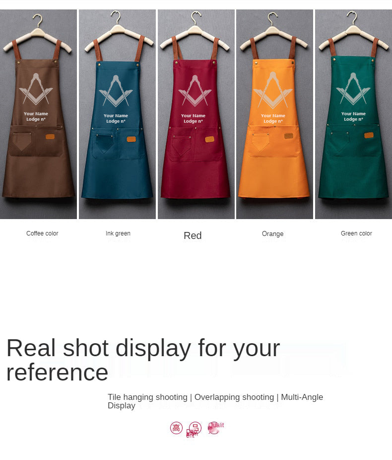 Master Mason Blue Lodge Work Apron - Various Colors - Bricks Masons