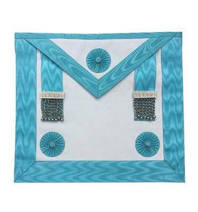 Master Mason Craft English Regulation Regalia Set - MM Apron, Officer Collar and Glove - Bricks Masons