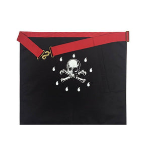 Master Mason Scottish Rite Apron - Red Moire Square & Compass - Bricks Masons