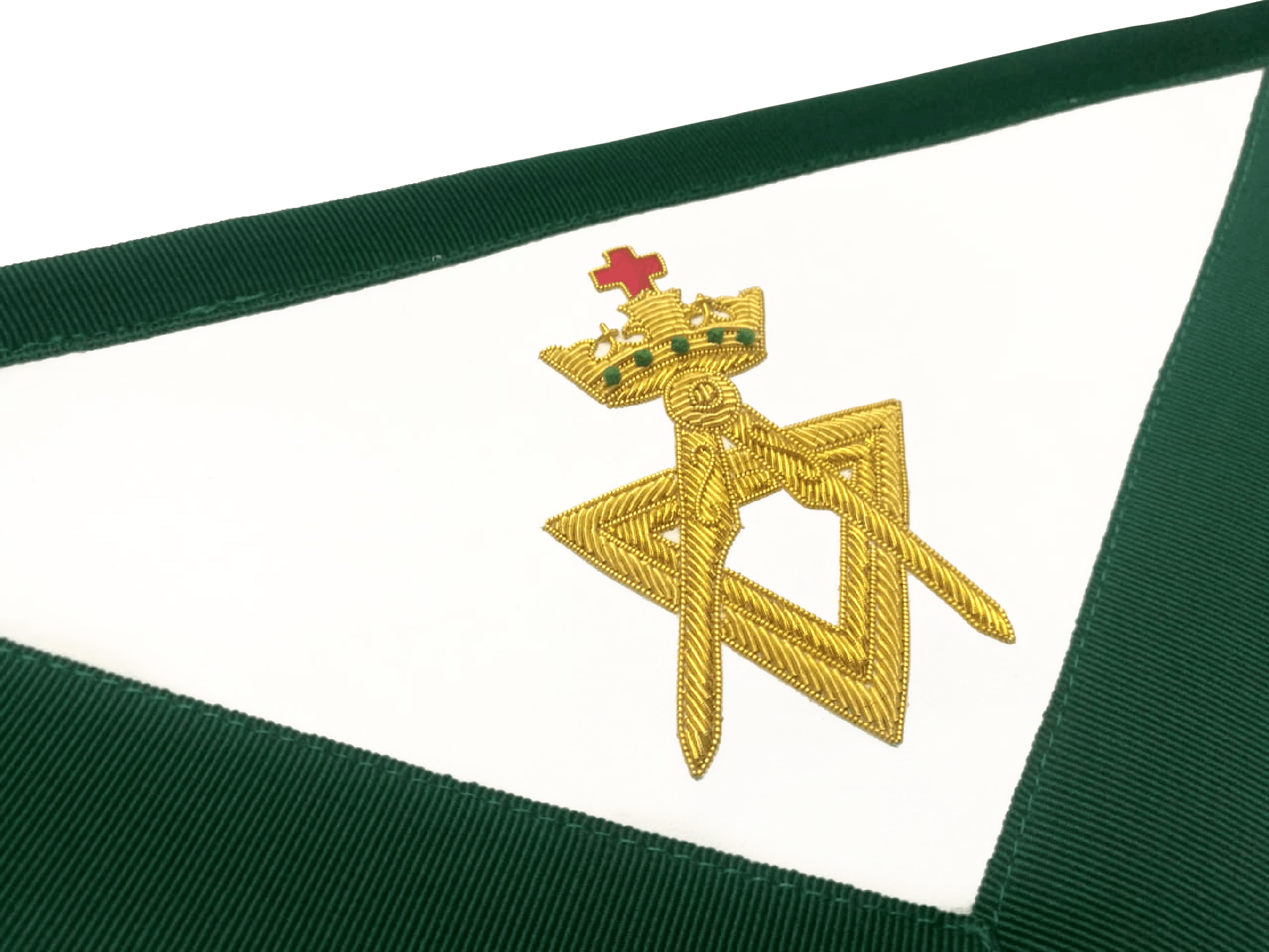 Member Allied Masonic Degrees Apron - Green Velvet - Bricks Masons