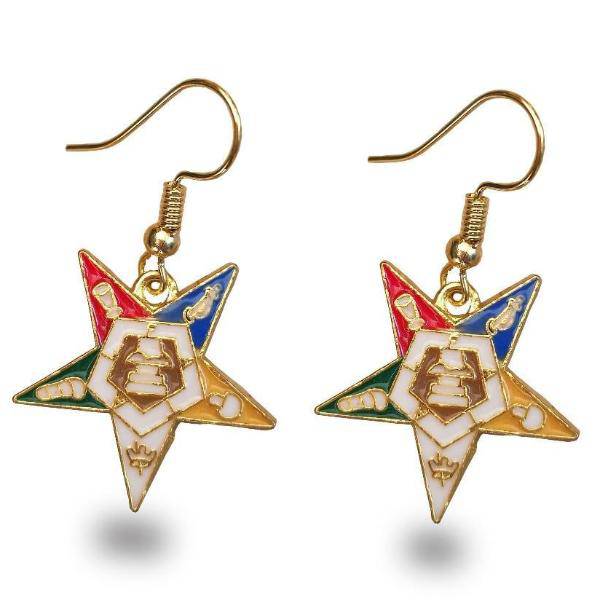 OES Earring - Golden - Bricks Masons
