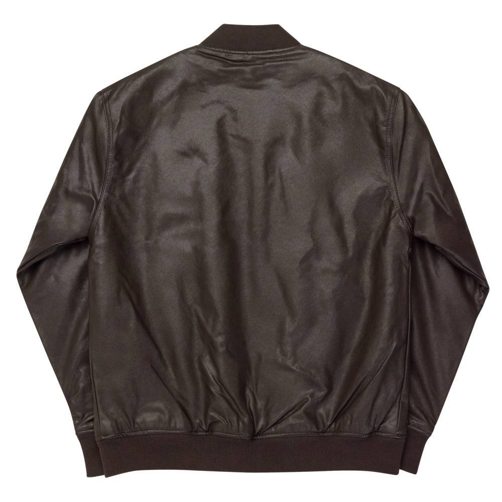 OES Jacket - Leather Golden Embroidery - Bricks Masons