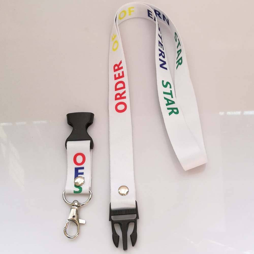 OES Keychain - Woven Lanyard - Bricks Masons