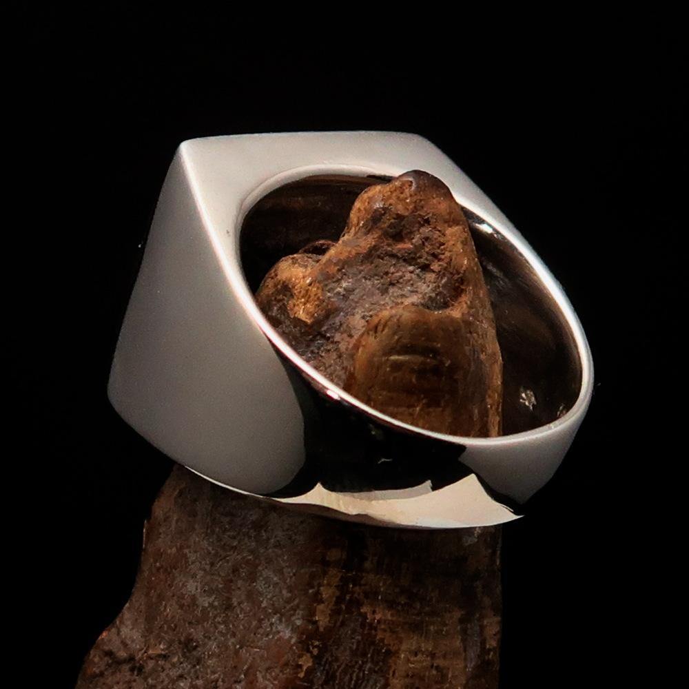 Order of Malta Ring - Green Cross Sterling Silver - Bricks Masons