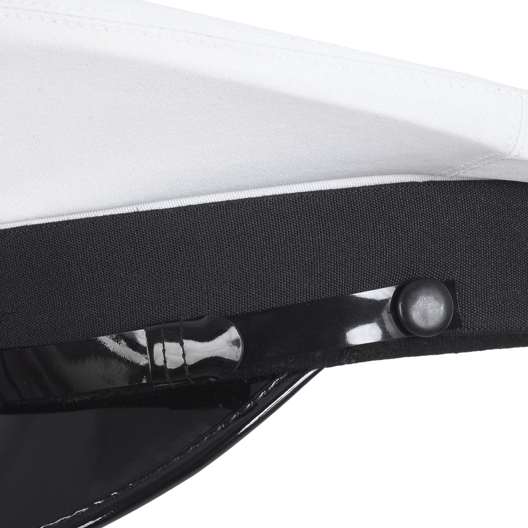 Past Commander Knights Templar Commandery Fatigue Cap - Red Cross With Black Chin Strap - Bricks Masons