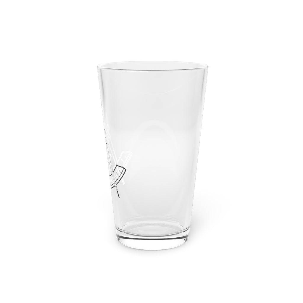 Past Master Blue Lodge Pint Glass - 16oz - Bricks Masons