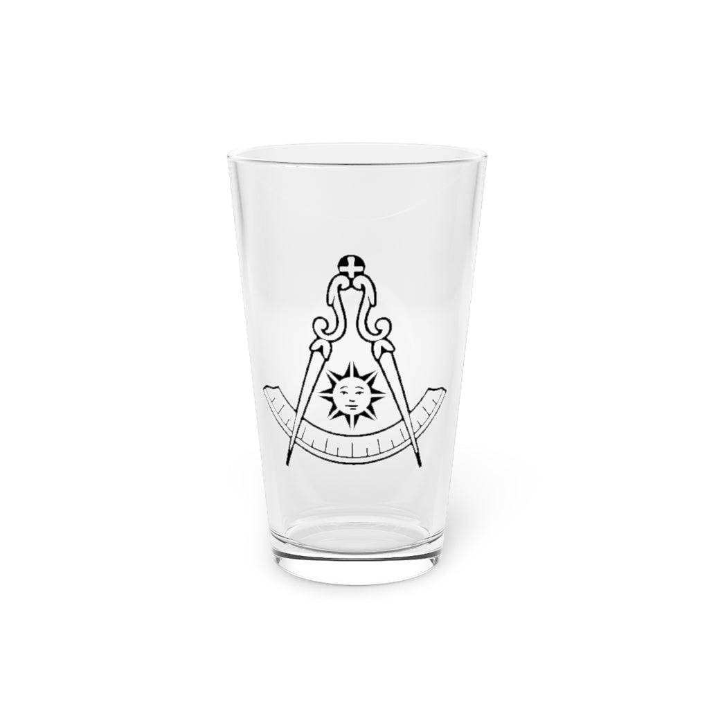 Past Master Blue Lodge Pint Glass - 16oz - Bricks Masons