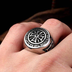 Knights Templar Commandery Ring - Silver