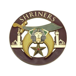 Shriners Car Emblem - Different colors Medallion