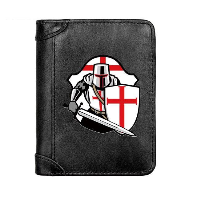 Knights Templar Commandery Wallet - Black/Brown/Coffee