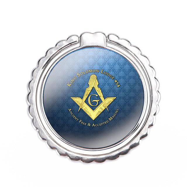 Master Mason Blue Lodge Phone Holder - Blue & Yellow