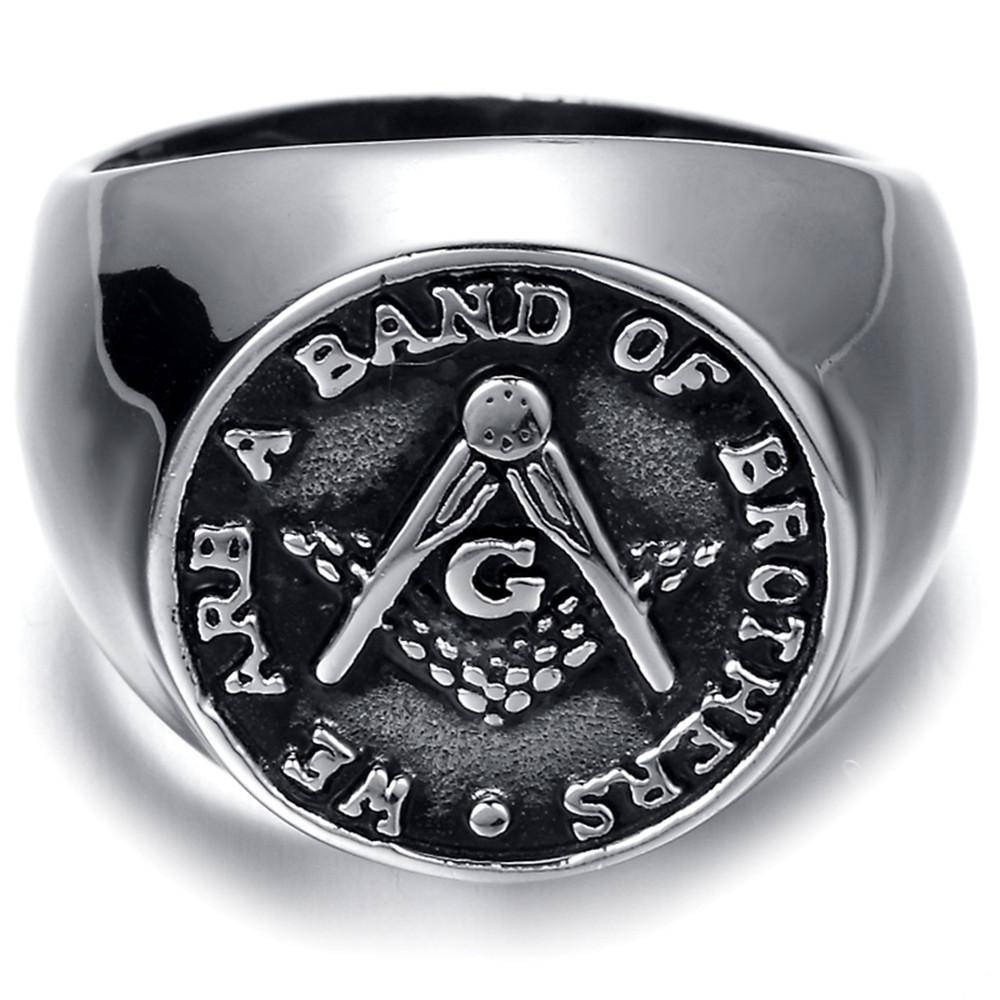 Master Mason Blue Lodge Ring - WE ARE A BAND OF BROTHERS