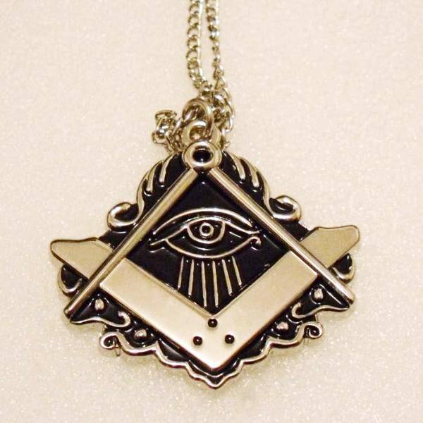 Master Mason Blue Lodge Necklace - Zinc Alloy