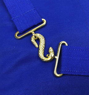 Provincial English Royal Arch Apron - Red & Blue - Bricks Masons