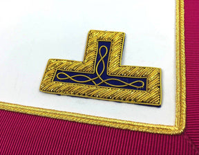 Provincial Mark English Regulation Apron - Pink & Blue - Bricks Masons