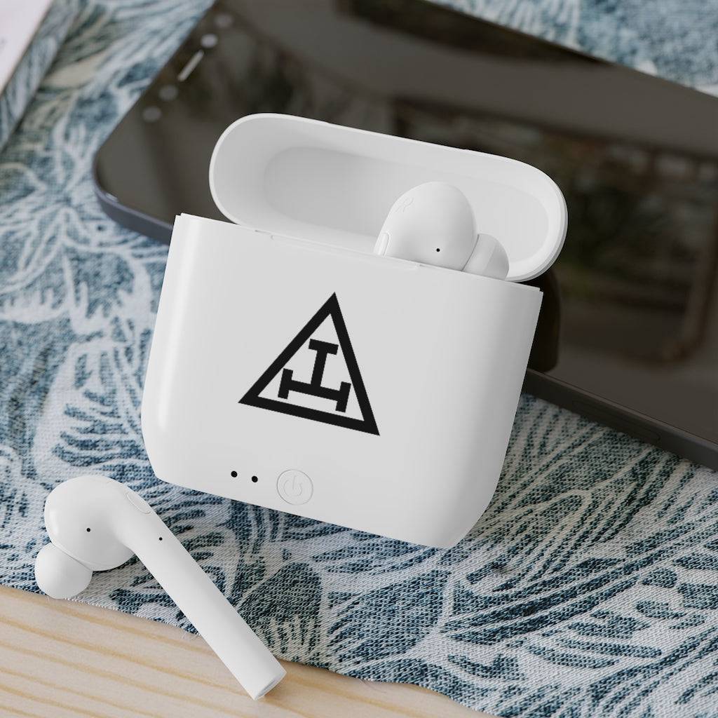 Royal Arch Chapter Earbud - White - Bricks Masons